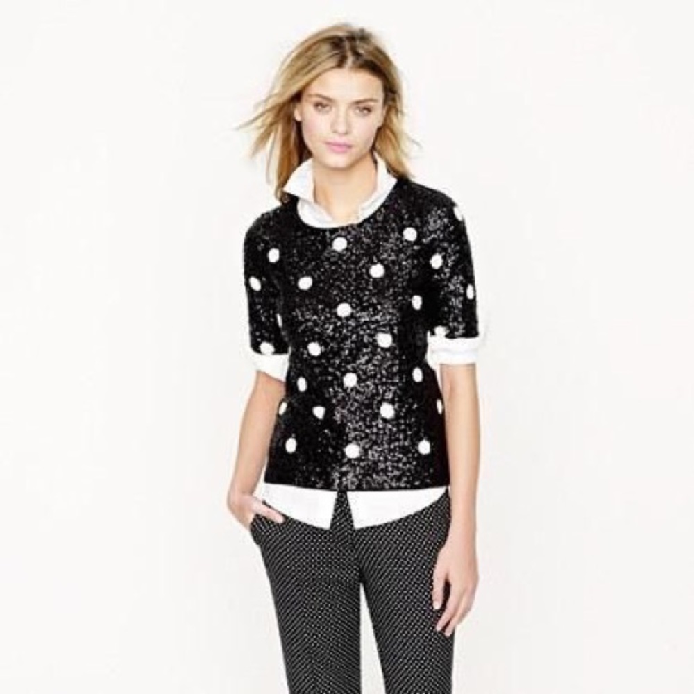Polka Dot Sequin Top